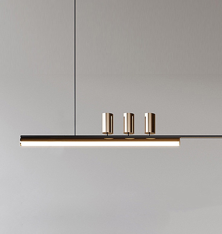 Светильник DZN-38199 ` СЕРЕБРО/SILVER L1200/H1200/1+5/LED+GU10/50W