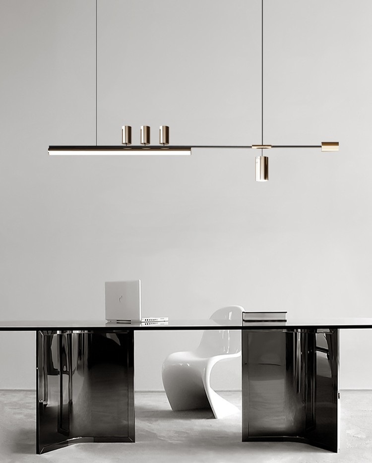 Светильник DZN-38199 ` СЕРЕБРО/SILVER L1200/H1200/1+5/LED+GU10/50W