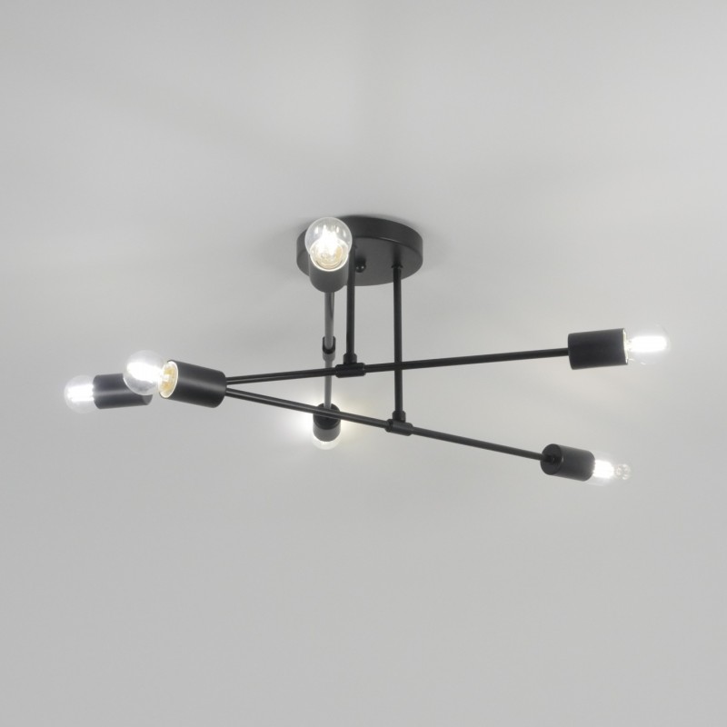 Светильник потолочный SAPFIR SPF-9496 Черный/Black ` /D600/H250/6/E27/60W/без ламп Trix SPFD