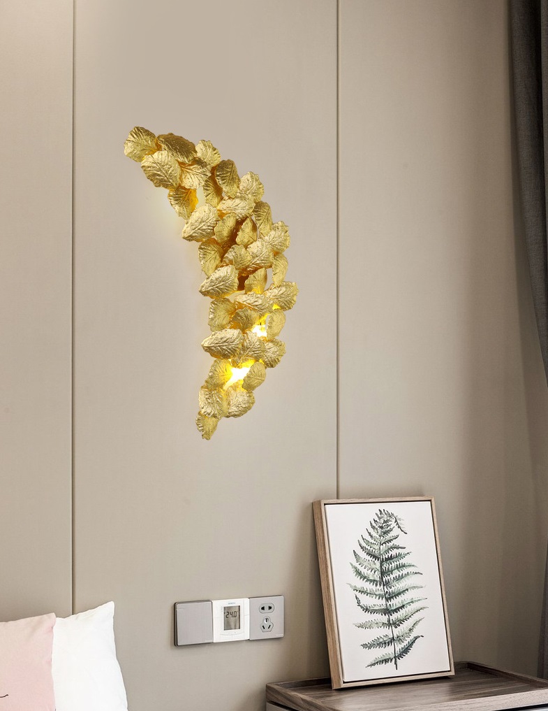 Светильник панно ElegantLight DZN-6313 ЗОЛОТО ` D600*200/H100/4/G9/40W GOLDENFLOWER