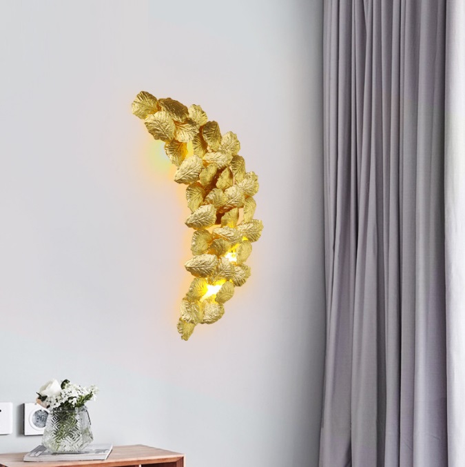 Светильник панно ElegantLight DZN-6313 ЗОЛОТО ` D600*200/H100/4/G9/40W GOLDENFLOWER