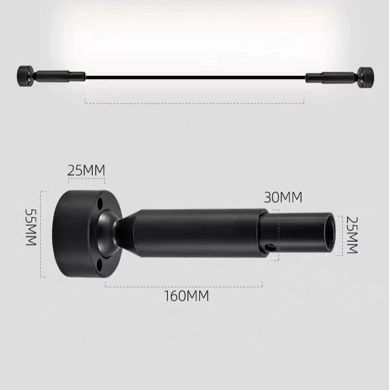 Струнная система освещения DZN-6351 ЧЕРНЫЙ ` D100/H5000/ с блоком питания и св/д лентой 4000K SKYLIN