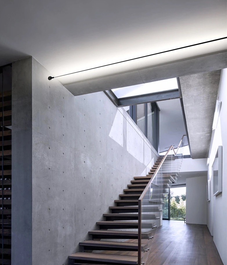 Струнная система освещения DZN-6351 ЧЕРНЫЙ ` D100/H5000/ с блоком питания и св/д лентой 4000K SKYLIN