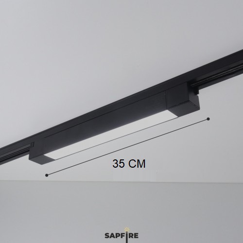 Светильник трековый SAPFIRE SPF-9640 ЧЕРНЫЙ ` 1/LED/20W/4500K 345*35*32mm неповоротный CASPER 25-01