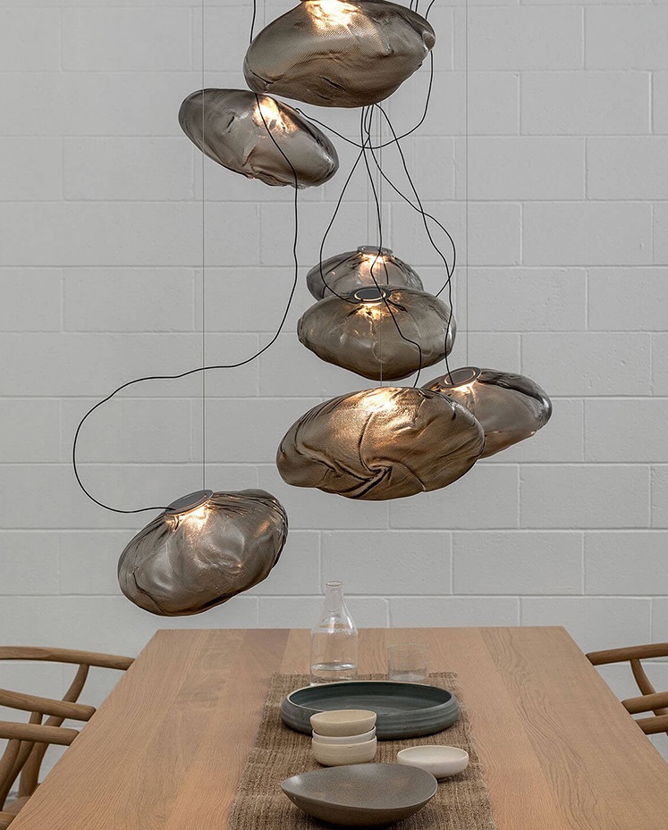 Светильник DZN-35698 РОМ+ДЫМЧАТЫЙ ` D250/H1500/1/E27/60W GRAPE