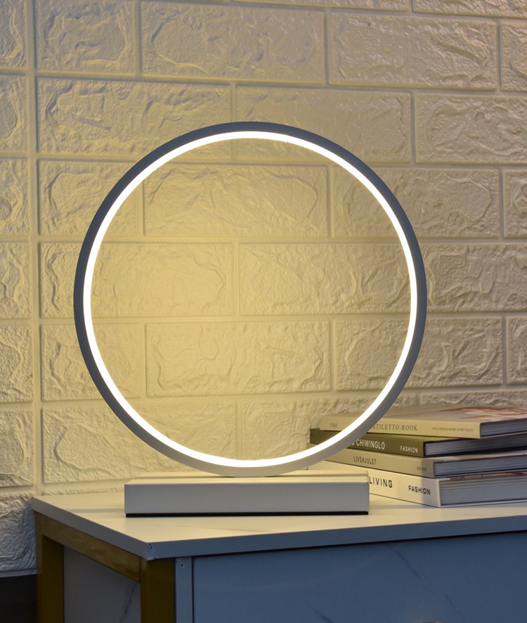 Светильник настольная лампа DZN-11110 БЕЛЫЙ ` D300/H320/1/LED/16W/2800-6500K