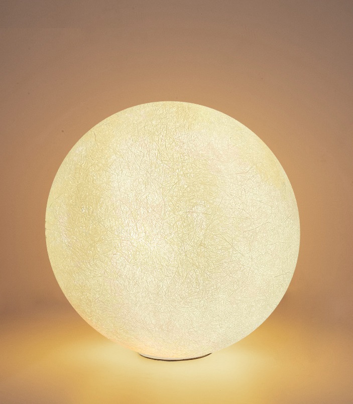 Светильник настольный DZN-45098 БЕЛЫЙ АКРИЛ ` D300/H1200/1/E27/15W MOON-LAMP