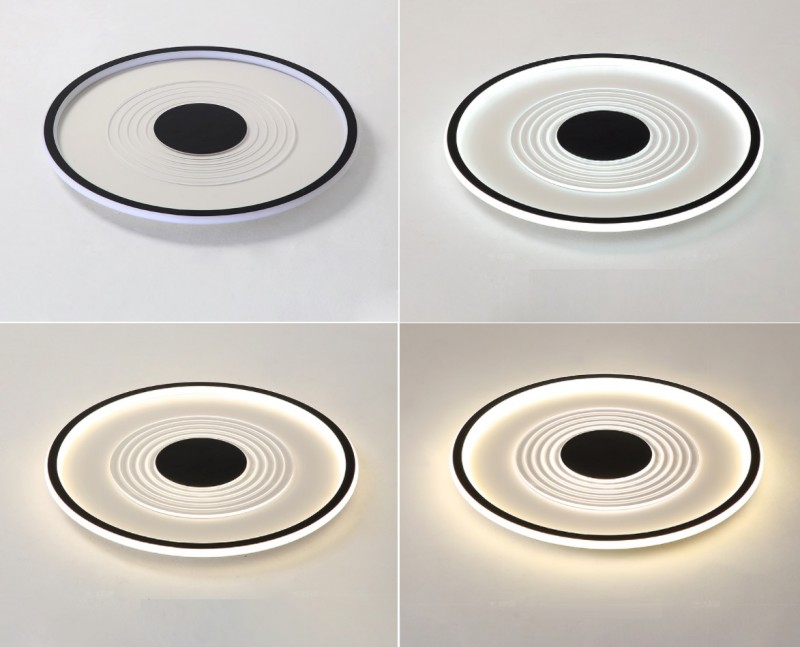 Светильник SPF-4070 ЧЕРНЫЙ ` D500/H80/1/LED/96W 3000-6000K DIMMER 2,4G SPF14 (1)