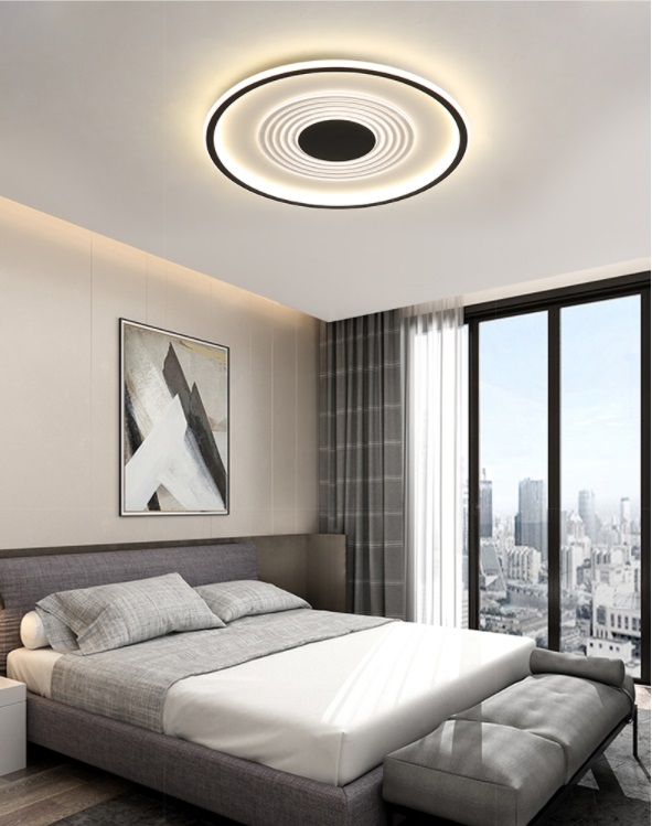 Светильник SPF-4070 ЧЕРНЫЙ ` D500/H80/1/LED/96W 3000-6000K DIMMER 2,4G SPF14 (1)