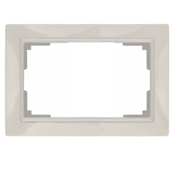 WERKEL Snabb basic WL03-Frame-01-DBL-ivory/Рамка для двойной розетки (слон. кость, basic) a040199