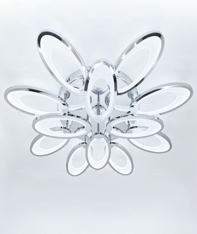 Светильник T155/8+4 CHROME/РОМ (1C10039) LED D750/H110/12/LED/192W DIMMER ПДУ 2.4 SPF22-02