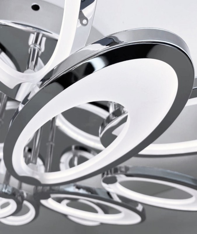 Светильник T155/8+4 CHROME/РОМ (1C10039) LED D750/H110/12/LED/192W DIMMER ПДУ 2.4 SPF22-02