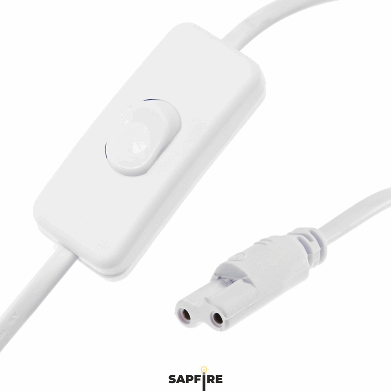 Ecola LED linear сетевой шнур для светильника T5 с вилкой и общим выключателем, 1м