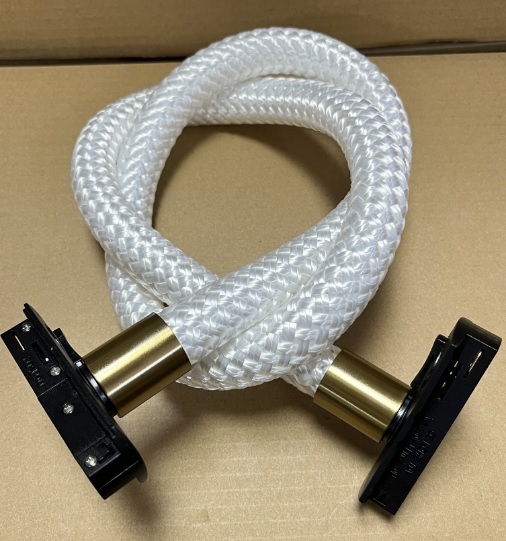 Светильник трековый SPF-12549 ЧЕРНЫЙ/БРОНЗА ` D22/H1000/1/LED/10W/4000K в тканевой оплётке FLEY 24-