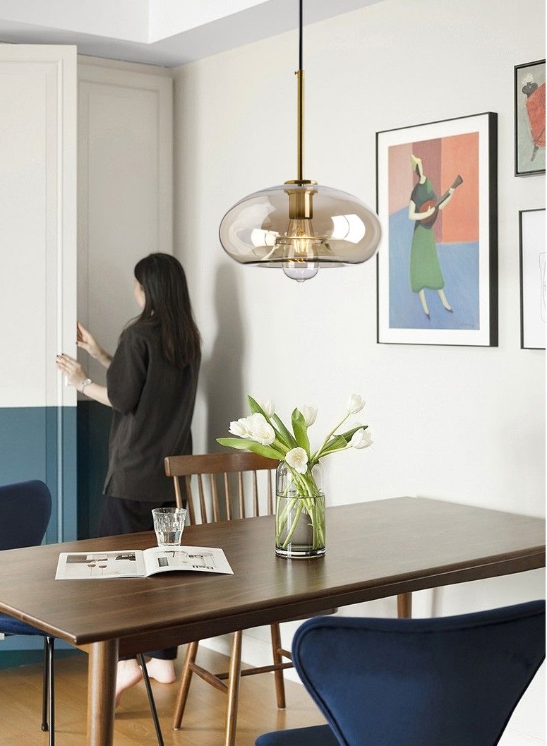 Светильник DZN-13462 БРОНЗА ` D280/H150+1500/1/E27/40W 24-08