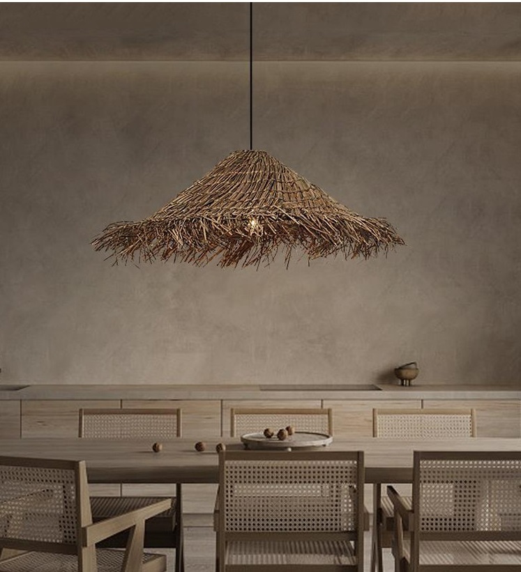 Светильник DZN-13479 РОТАНГ ` D600/H1500/1/E27/20W RATTAN WABI-SABI