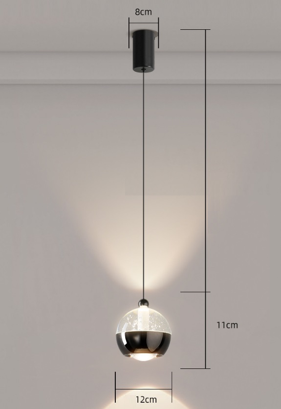 Светильник DZN-13523 ЧЕРНЫЙ ` D120/H2000/1/LED/3W/4500K UNITON механизм подъёма