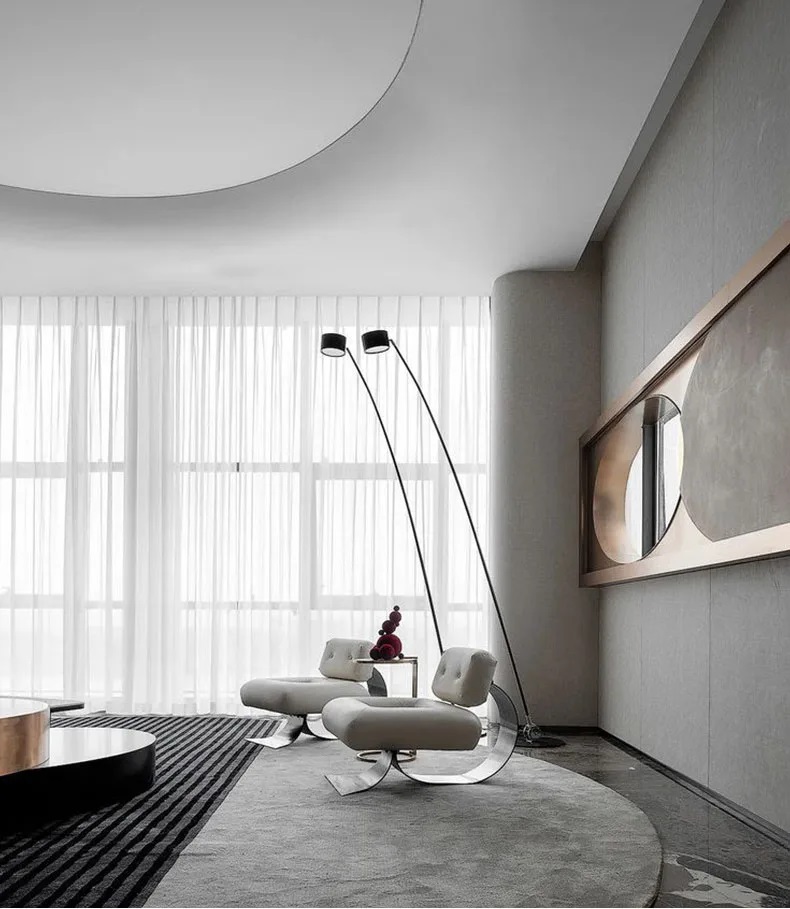 Светильник DZN-13562 ЧЕРНЫЙ ` D400/H1800/1/LED/12W/3000K торшер из стекловолокна Sampei by Davide Gr