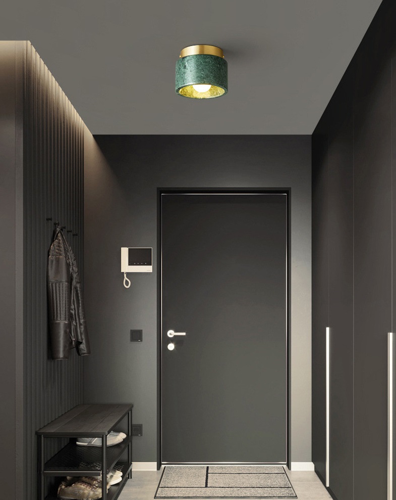 Светильник DZN-13581 ЗЕЛЁНЫЙ МРАМОР ` D150/H100/1/E27/40W MARBLE