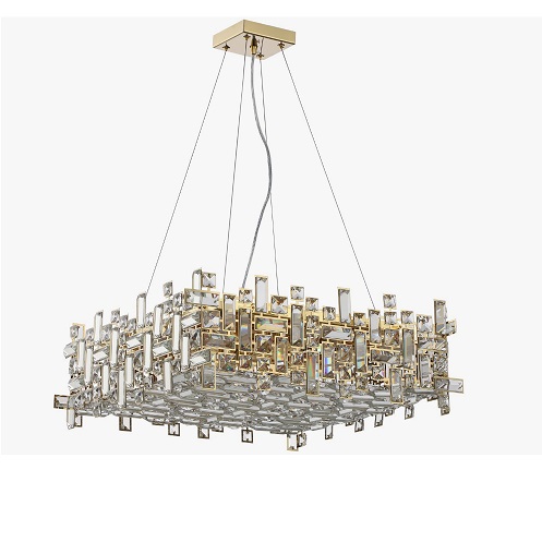 Светильник DZN-55128 ЗОЛОТО ` D600/H1500/12/G9/40W TETRI