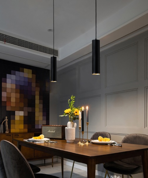 Светильник Elegant SPF-10213 BLACK/ЧЕРНЫЙ ` D55/H300/1/GU10/50W SIRIUS лампа в комплекте 24-03 (1/3