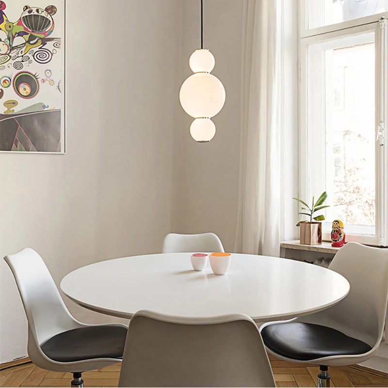 Светильник DZN-44743 РОМ+БЕЛЫЙ ` D180*H380 (100+180+100)/H3000/1/LED/12W/3000K FORMAGENDA by Benjam